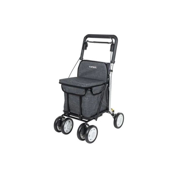 Rollator and Shopping Trolley In One Foldable with Seat Basket 29 L Lett 800