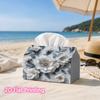 1pc, 2D Flat Printing, Tissue Box with White Peony Flower Wall Pattern Printed Tissue Box, Durable Decorative Storage Box for Kitchen And Living Room,