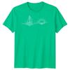 Segelboot Sonnenuntergang Segeln Reise Unisex T-Shirt Ozean Linienkunst