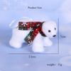 Christmas Decoration 2pcs/pack Scarf White Bear Home Decoration Accessories Christmas Pendant Christmas Gifts For Children