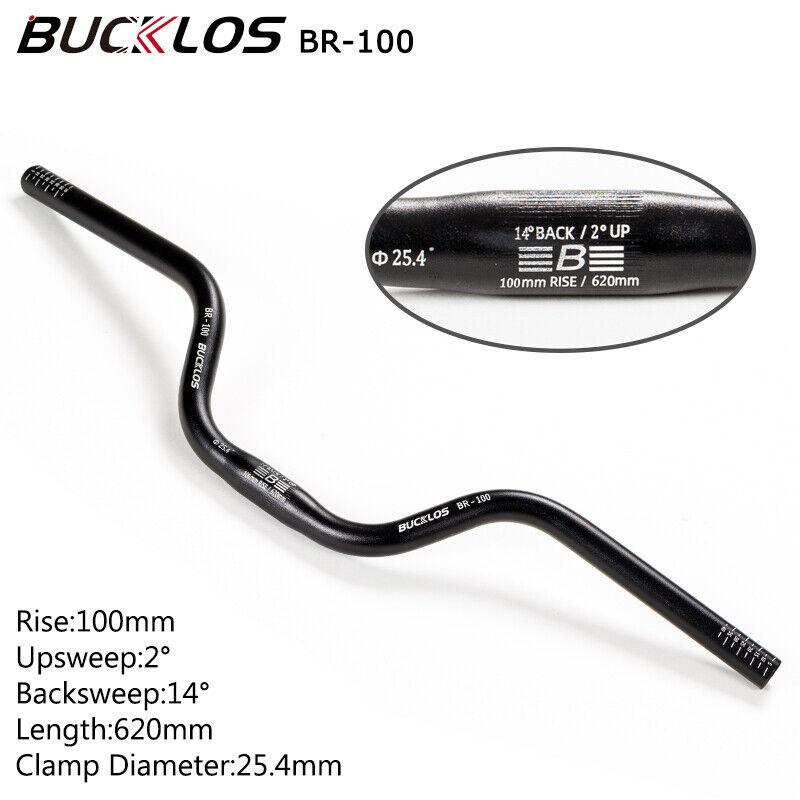 BUCKLOS Mountain Bike Handlebar 31.8mm 25.4mm Bicycle Riser Bar 620/660/720/780mm Aluminum Alloy MTB Handlebar Cycling Parts