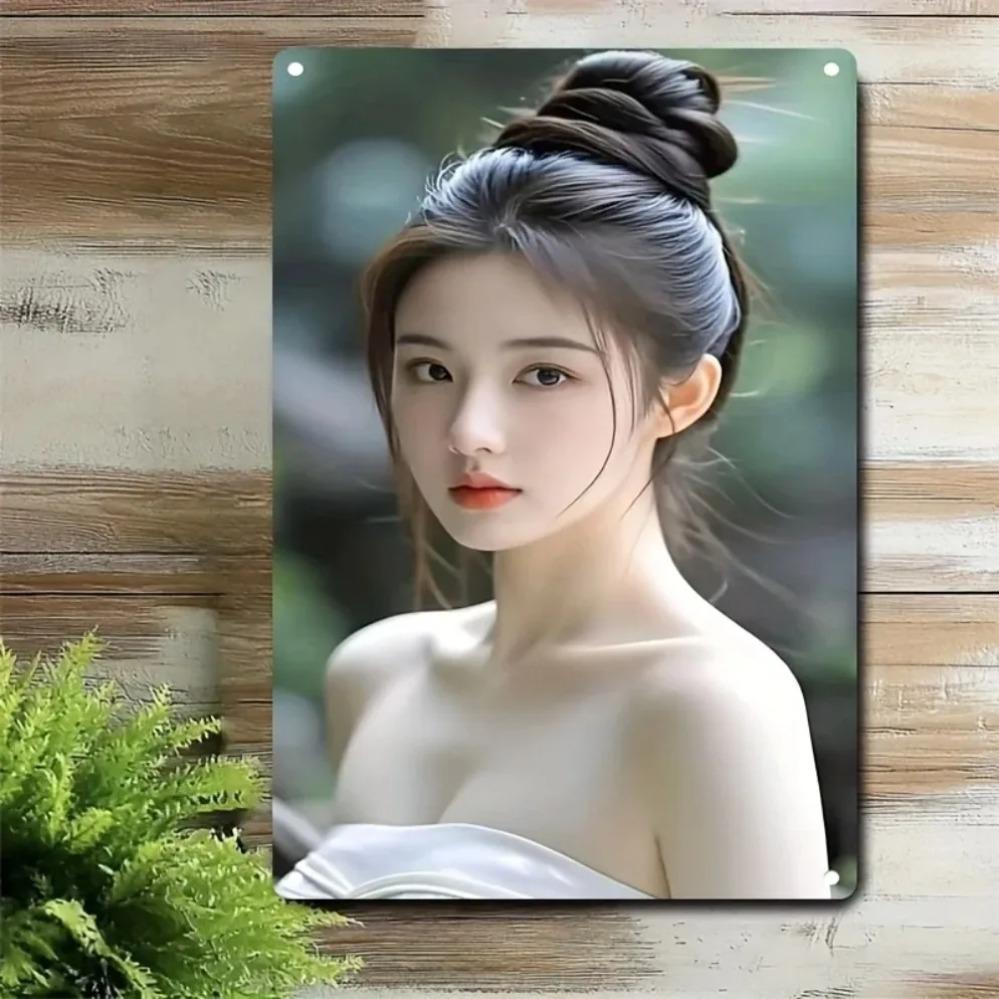 Ballet Metal Sign, Waterproof Wall Art Decor for Home Cafe Bar - Chic Dancer Portrait Gift
