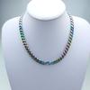 New 316L Stainless Steel Iridescence and Primary Colors Dual Hip Hop Necklace Jewelry