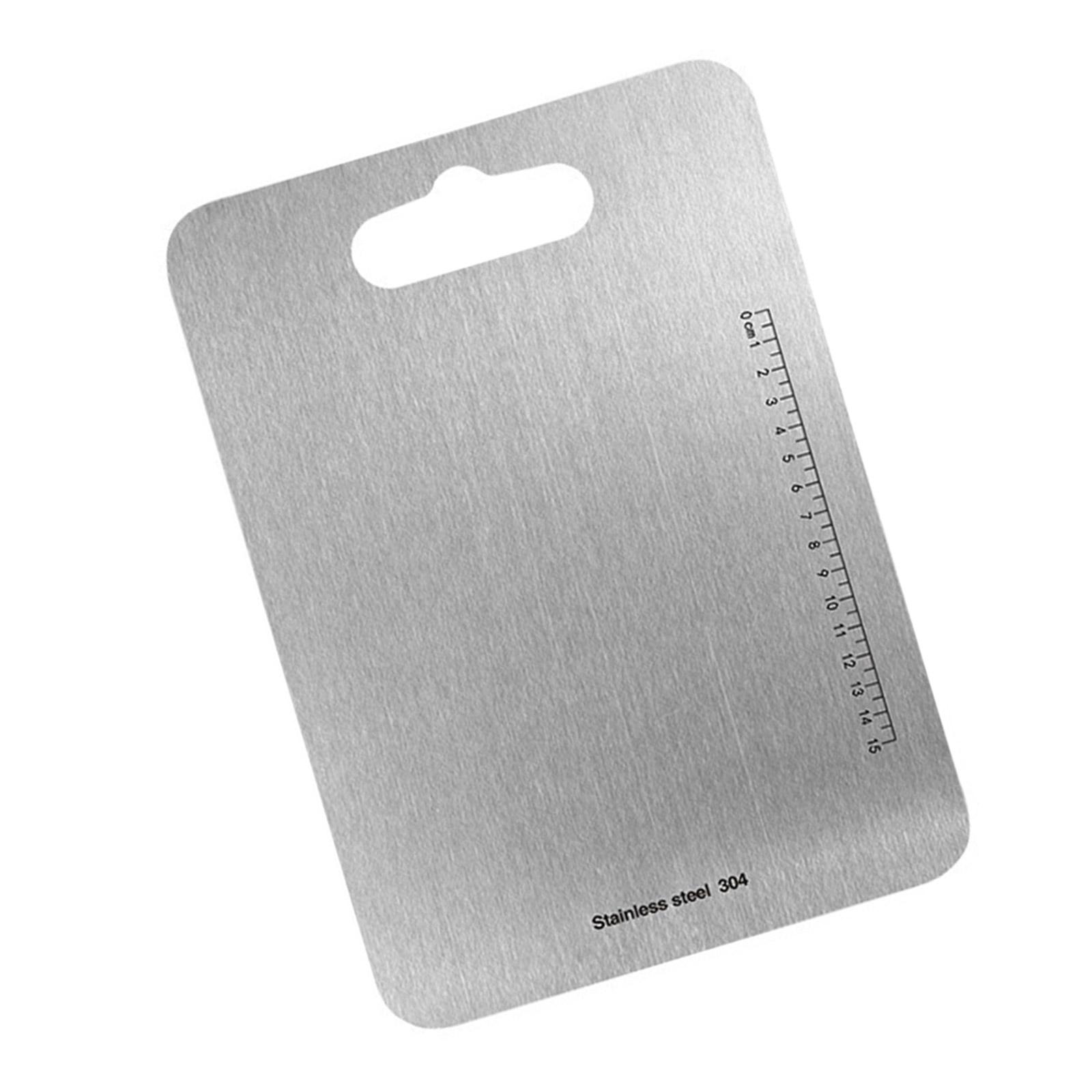 

Прочная разделочная доска для кухни Двусторонняя разделочная доска из нержавеющей стали для повышения производительности кухни M