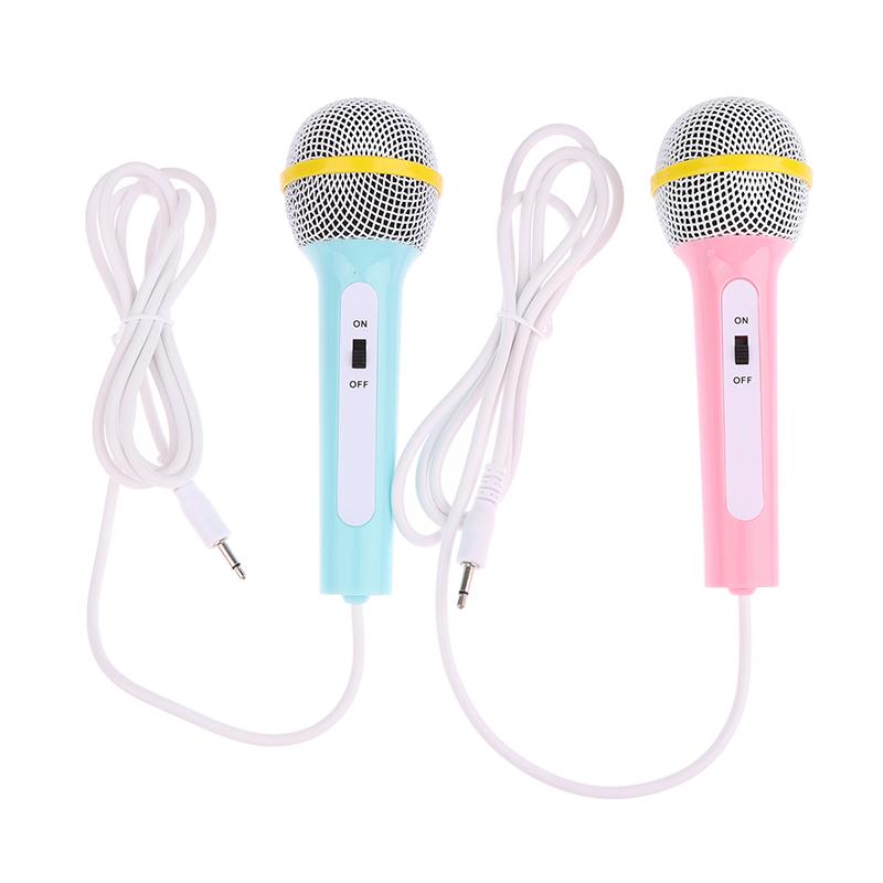 Microfono Cablato Leggero Macchina per Cantare Casa Bambini Giocattolo Musicale Facile da Usare Senza Batteria Portatile Microfono Portatile