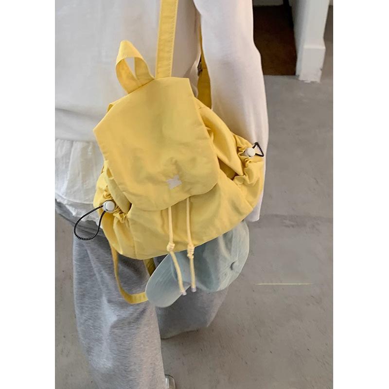 Customer plaid canvas mountaineering bag women's 2025 new trendy Korean college backpack casual women's backpack