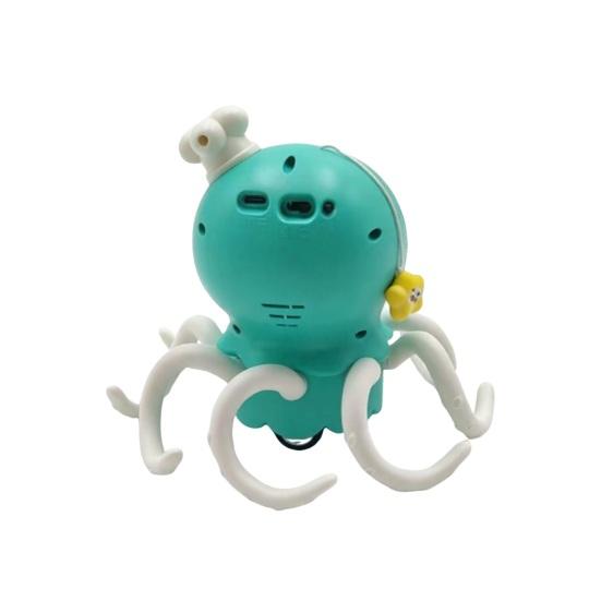 huaqianguhh Dancing Octopus Baby Toys, Electric Crawling Toy with Voice Playback, One-Click Repeat, Light & Music Automatic Obstacle Avoidance, Parent