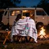 Kuromi Pink & White Stripe Flannel Blanket Soft Warm Throw Japanese Anime Camping Office Bedroom School Nap Blanket Summer Quilt
