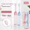 Portable Folding Toothbrush with Soft Bristles - Compact for Travel and Business Trips