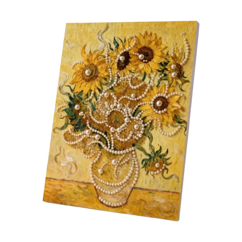 Flower Pearl Beads Painting Sea Decorative Painting DIY Painting Material Pack Wall Decor