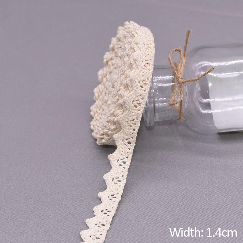 5/10Yards White Cotton Embroidered Lace Trim Ribbons Fabric DIY Handmade Craft Clothes Sewing Accessories Supplies