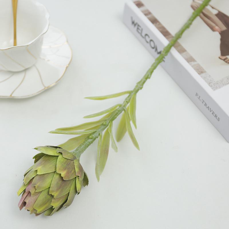 

56СМ Артишок Фрукт Штучна Рослина Домашній Інтер єр Вітальня Вхід Декоральна Квіткова Композиція Декоративна Квітка зелений