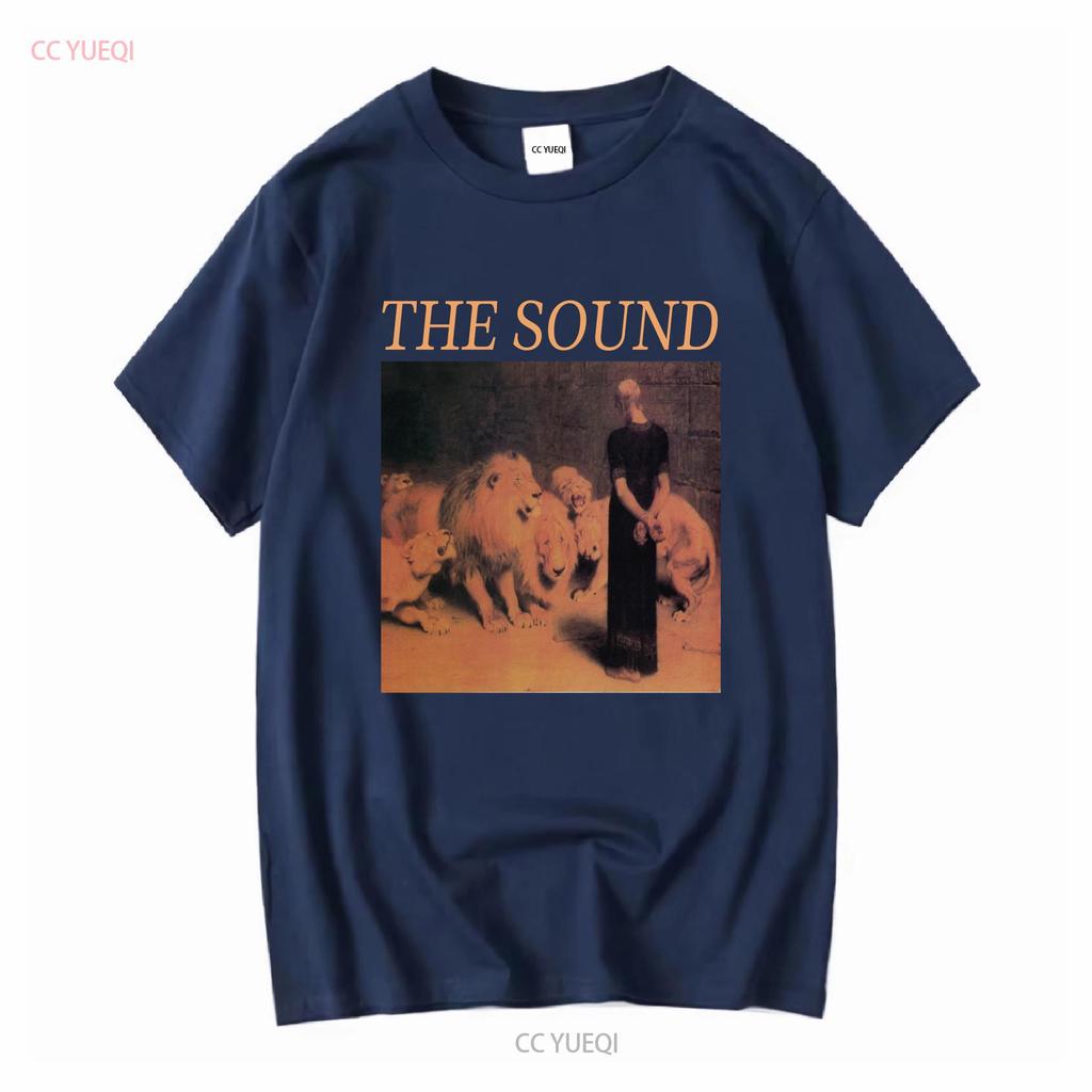 the sound T Shirt from lions mouth vintage Washed Stylish Top For Everyday Wear Casual Versatile Unisex homme fashion Soft