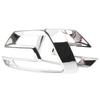 2Pcs Silver Front Fog Lamp Cover Trim Accessories For Ford Explorer 2016-2017 Us