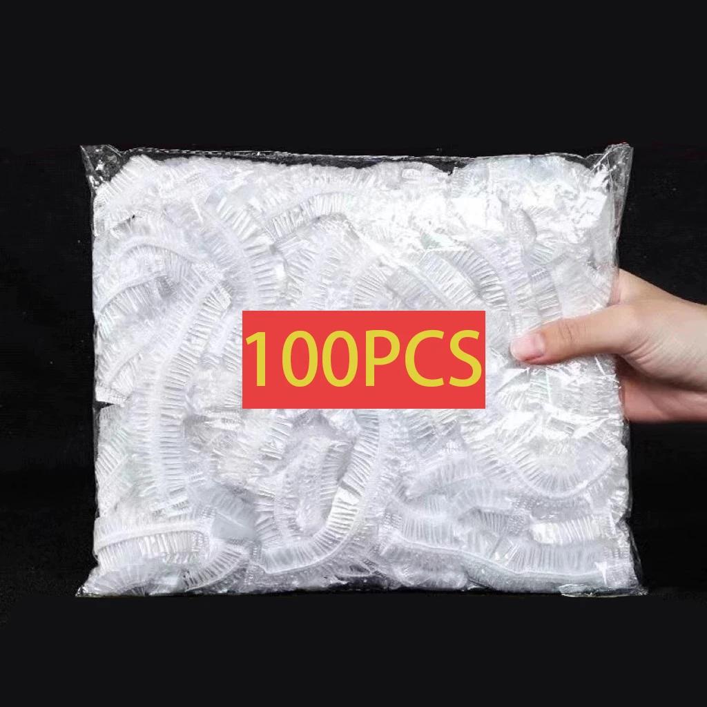 

100pcs Disposable Food Cover Refrigerator Fresh-Keeping Cover Plastic Wrap Durable Elastic Food Bowls Lids Reusable Plate Covers