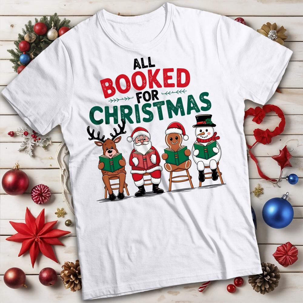 

All I Want For Christmas Is Books T-shirt Funny Mens and Womens Tee #MC 2XL