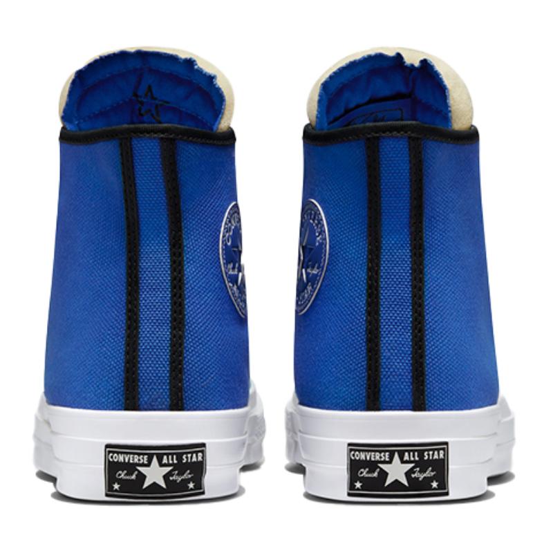 Converse Chuck Taylor All Star 1970s Comfortable and Versatile Classic Abrasion and Breathable High-top Canvas Shoes Unisex Indigo