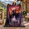 Devil May Cry Custom Name Flannel Blanket Personalized Soft Warm Plush Throw Blanket Customized Gift for Family Friends