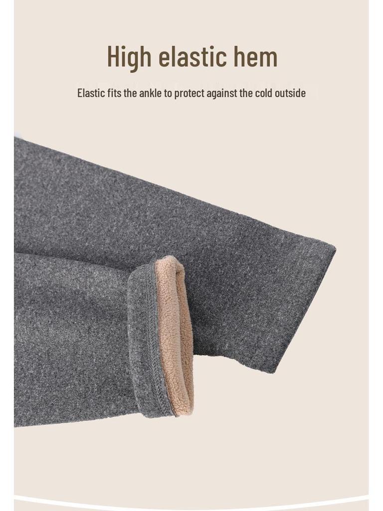 Lambswool-Enhanced Thermal Men's Base Layer Set – Thick, Plush, Cold-Proof Underwear for Autumn and Winter