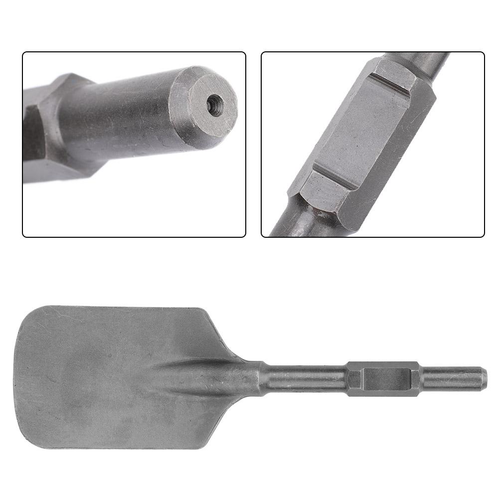 Chrome Steel Clay Spade Scoop Chisel Bit For Electric Breaker with Black Plastic Box