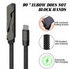 240W USB C L-shaped Bracket Data Cable Type-C To Type-C Data Cable Foldable Stand Fast Charging Cord for IPhone 15 16 17 Xiaomi