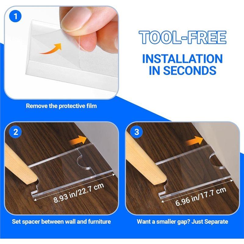Good-Couch Spacers & Furniture Protectors - Stoppers To Prevent Sliding (2-Pack),Under-Couch Stoppers,For Couches, Beds