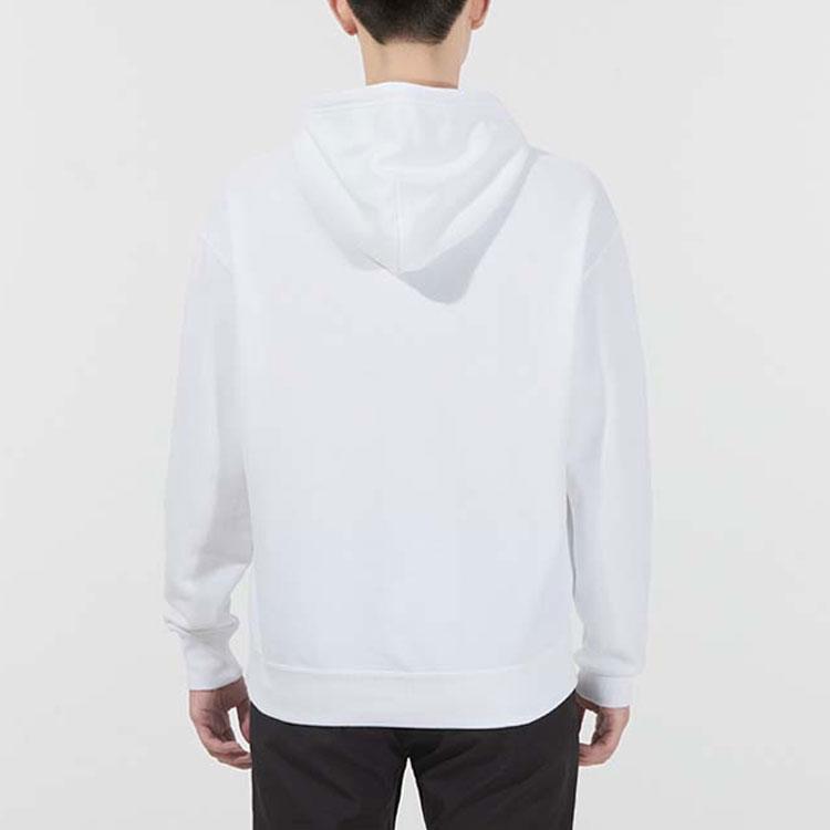 Puma Logo Print Loose-Fit Pullover Hoodie Men Tops White 535305-02