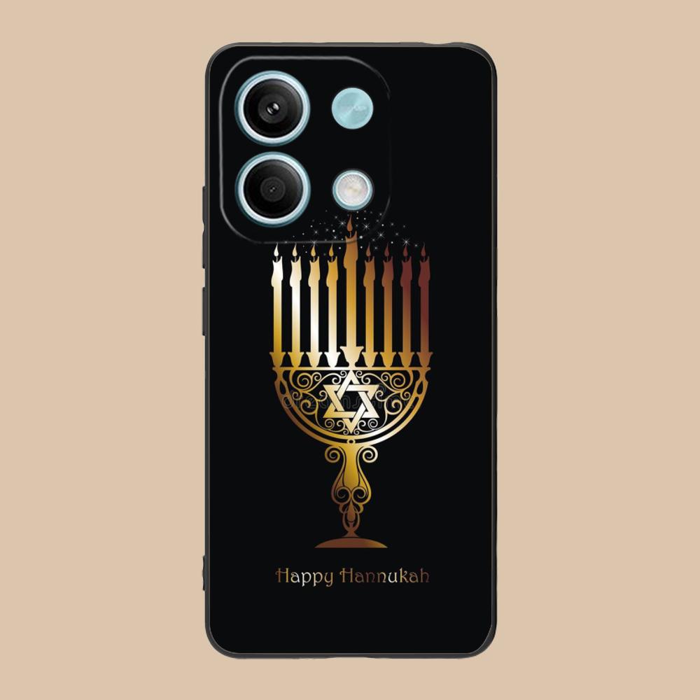 

Jewish Hanukkah Mobile Phone Case for Xiaomi 15 14 13 12 Mi 11 T Ultra Lite Pro S X 5G Colorful Printing Cover Luxury Cellphones Xiaomi 11T Pro