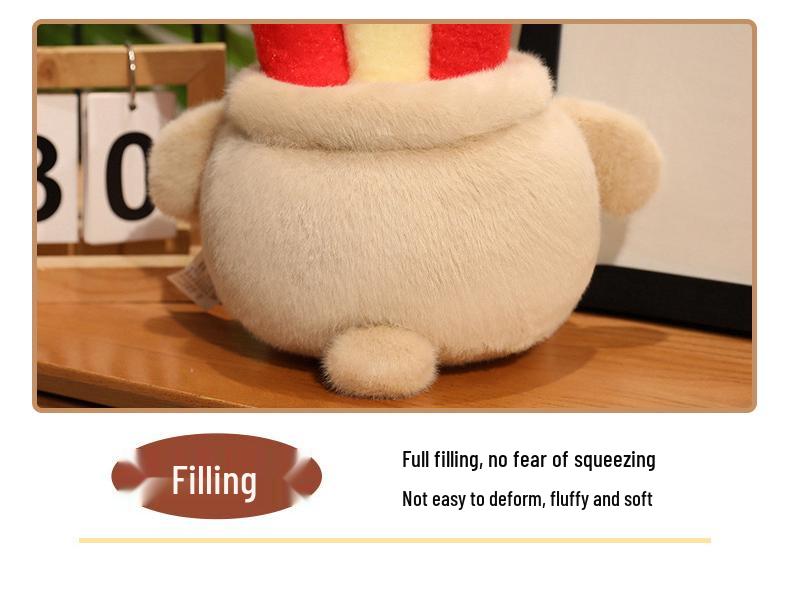 Prayer Incense Burner Plush Doll - Lucky Exam Charm Ornament