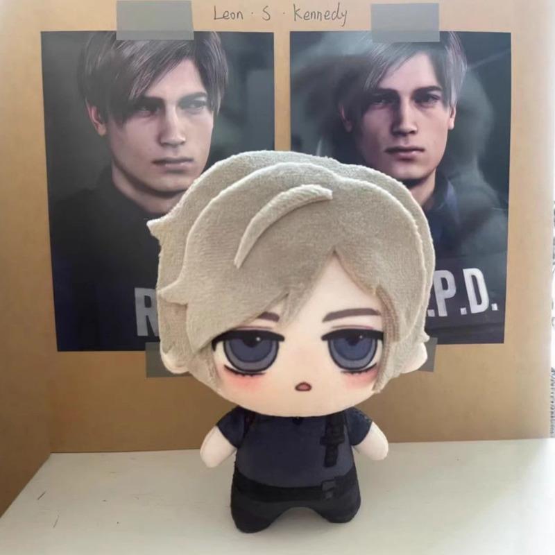 New 10Cm Resident Evil Leon Cosplay Plush Doll Cute Game Cotton Doll Toys Kawaii Plushies Dolls Stuffed Doll Kids Gift Toys