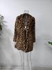 2024 Fall/Winter Leopard Print Women's Faux Fur Coat with Pockets - Plush, Loose Fit, Fashionable and Cozy