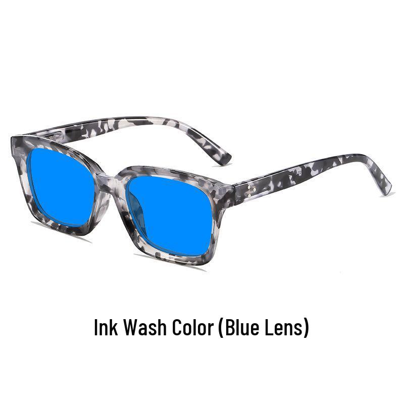 Unisex Large Frame Night Vision Anti-Blue Light Glasses with Spring Hinges