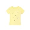 Women Summer Casual Cute Dog Embroidery Print Short Sleeve Cotton T Shirt