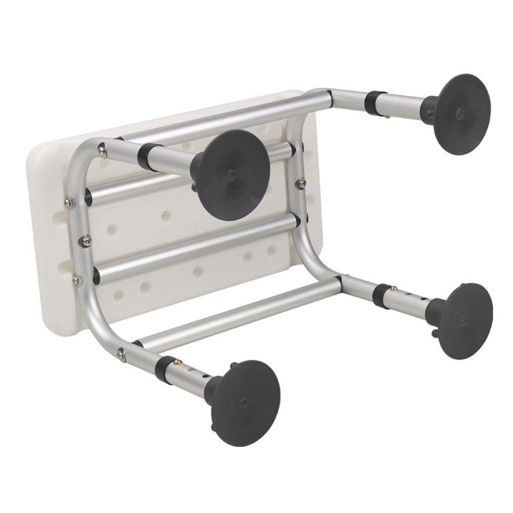 Non Slip Feet Shower Chair Aluminum Alloy Bath Seat Practical Shower Stool Indoor Shower Bathroom