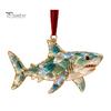 Modernes Wandbehang-Dekor Meerglas-Weihnachtsornament, Küsten-Schildkröte Walhai Oktopus Partygeschenke für Festivals Baumdekoration, Meeresinspiriert
