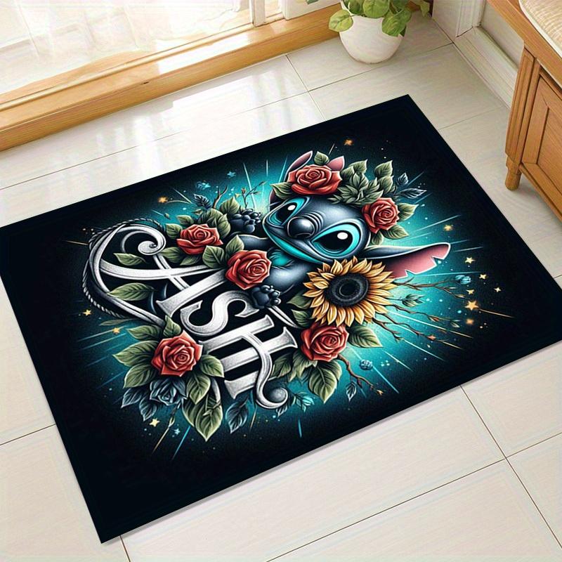 

1pc. Floral Stitch Home Decor Rug - Office Carpet, Chair Mat, Outdoor Giftz0410143 60cm by 90cm
