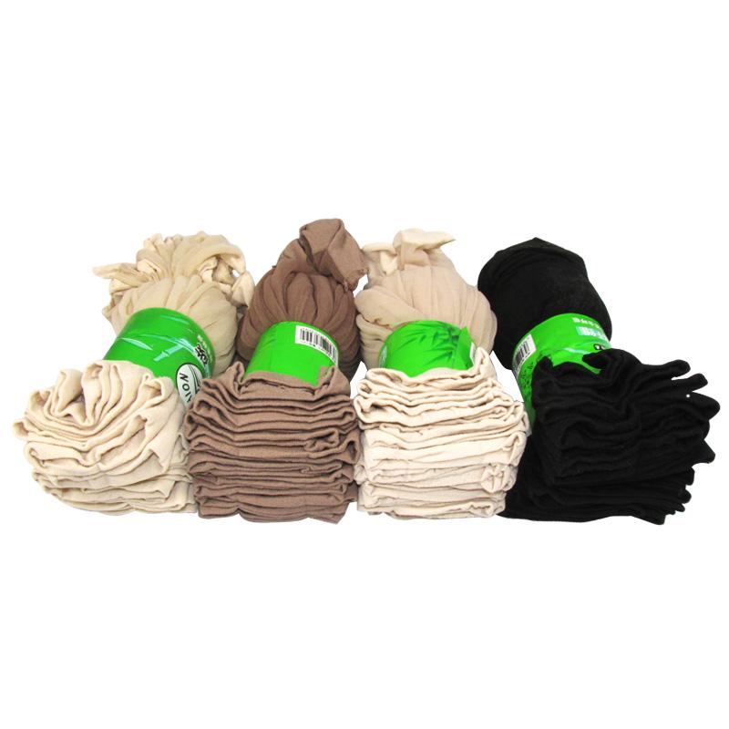 10airs  women summer sexy ultrathin transparent crystal silk socks high elastic skin color nylon short socks female