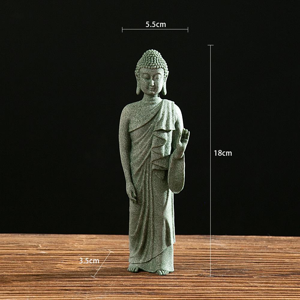 Zen Buddhist Statue Fish Tank Ornaments - Creative Chinese Style Home Decor