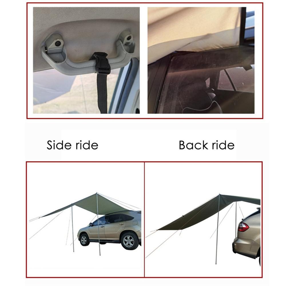Car Side Awning 440x200cm Roof Tent Waterproof Side Awning for Outdoor Camping