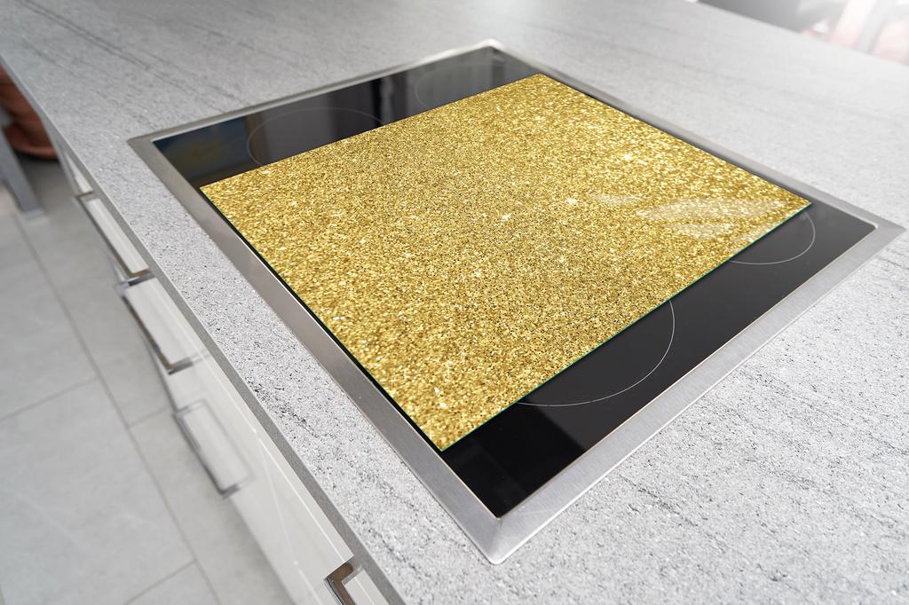 GLASSCHNEIDEBRETT 45x52 GOLD