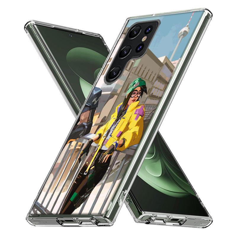 Valorant Killjoy Capa Phone Case For Samsung S26 Ultra S25 Edge Galaxy S23 S21 S20 S24 FE S22 S10 Plus Cover Clear TPU Shell Coq
