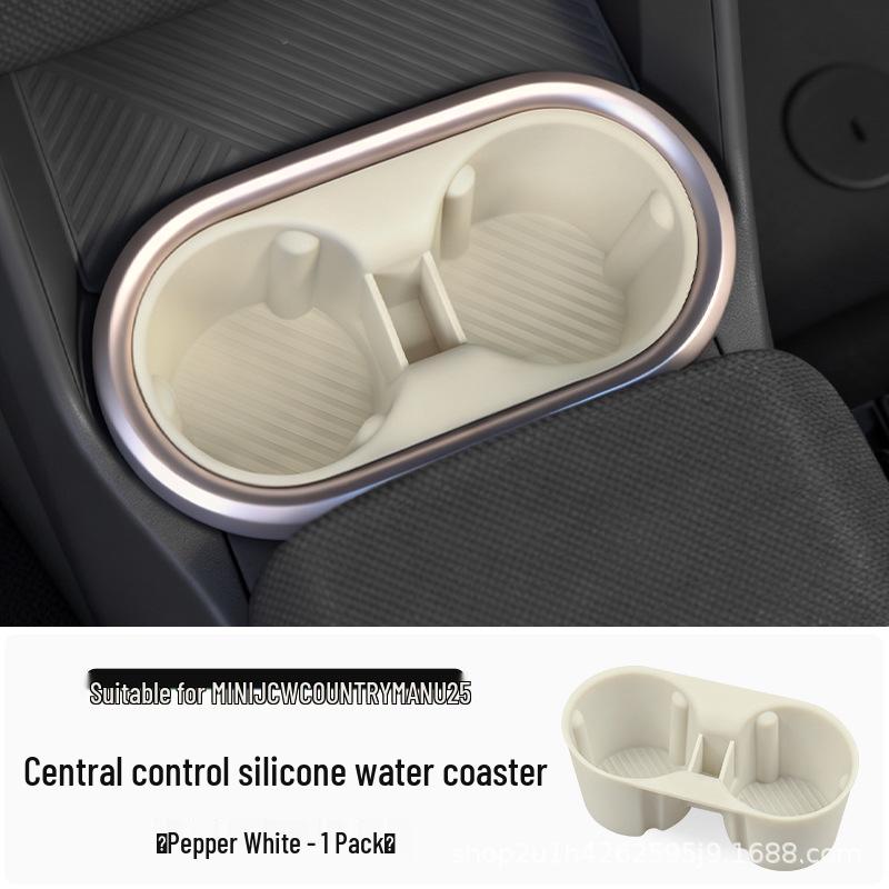 BMW Mini JCW Countryman Silicone Center Console Mat & Cup Holder Decor