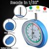Car Tire Tread Depth Gauge 1/11mm & 1/32" Scale Needle Pointer Mechanical Gauge Metal Automotive Maintenance & Safety Tool