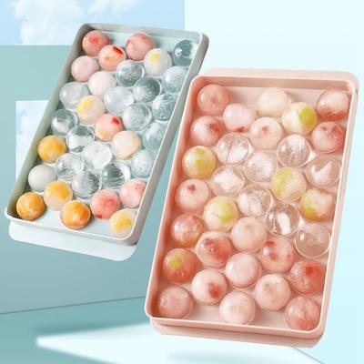 Plastic Ice Cube Mold Ice Ball Mold Round Square Ice Cube Tray Ice Cube Maker for Freezer Whiskey Cocktails Kitchen Bar Tools