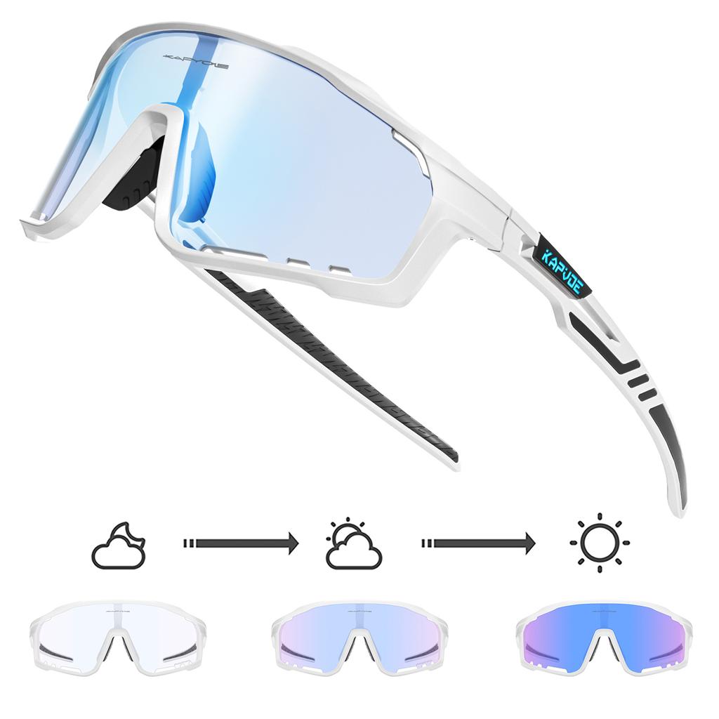 Pochromic Cycling Glasses Cycling Sunglasses Man Bicycle Goggles UV400 Outdoor Bike Eyewear MTB Sports Accessories