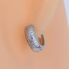 Neymar Style Full Diamond Zircon Geometric Hoop Earrings Unisex Fashion Jewelry