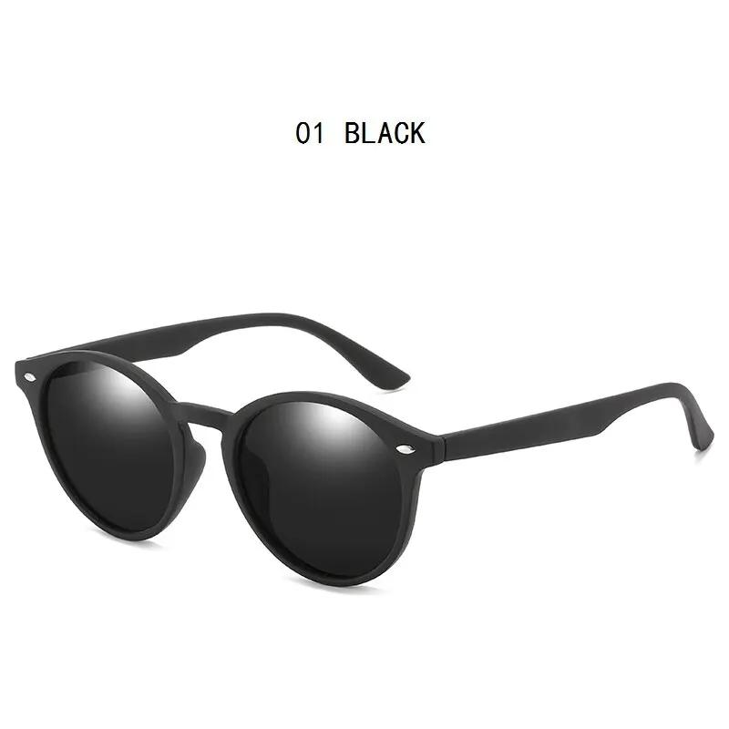 Classic Vintage Fashion round Polarized Sunglasses UV400 Protection Circle Oval Shape for Men Women Travel Driving Designer
