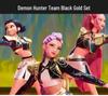 Kpop Demon Hunter Girl Group Cosplay Set - Rumi, Zoey, Mila White Stage Outfits