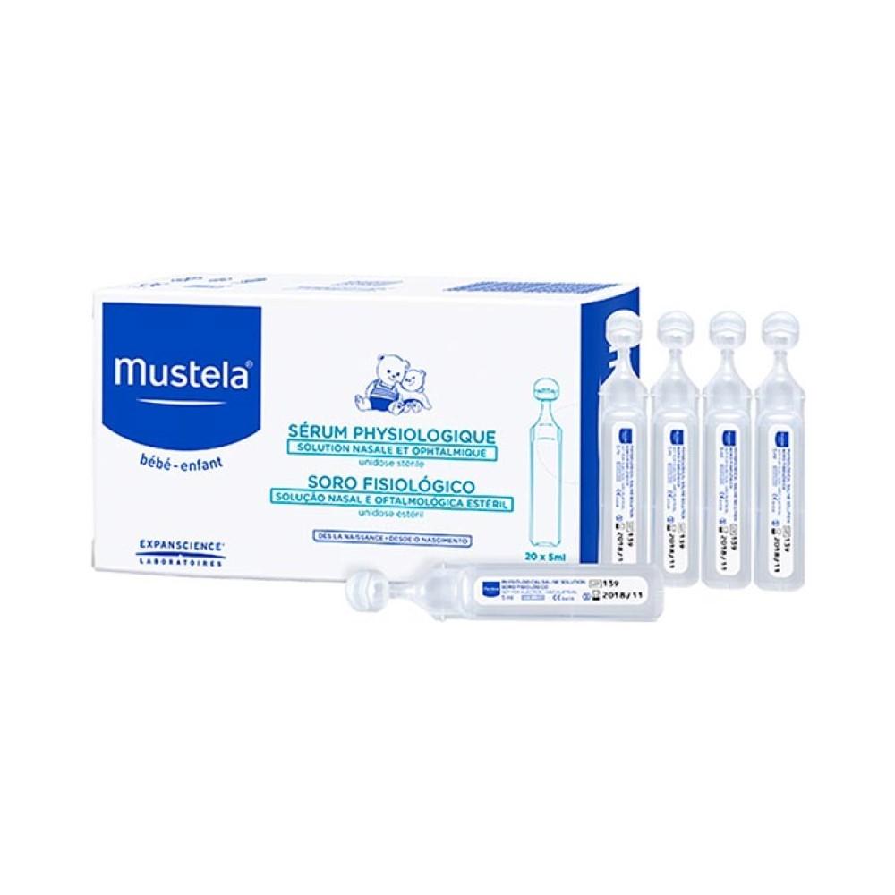 

Физиологическая сыворотка Mustela, однократные дозы (20 х 5 мл)