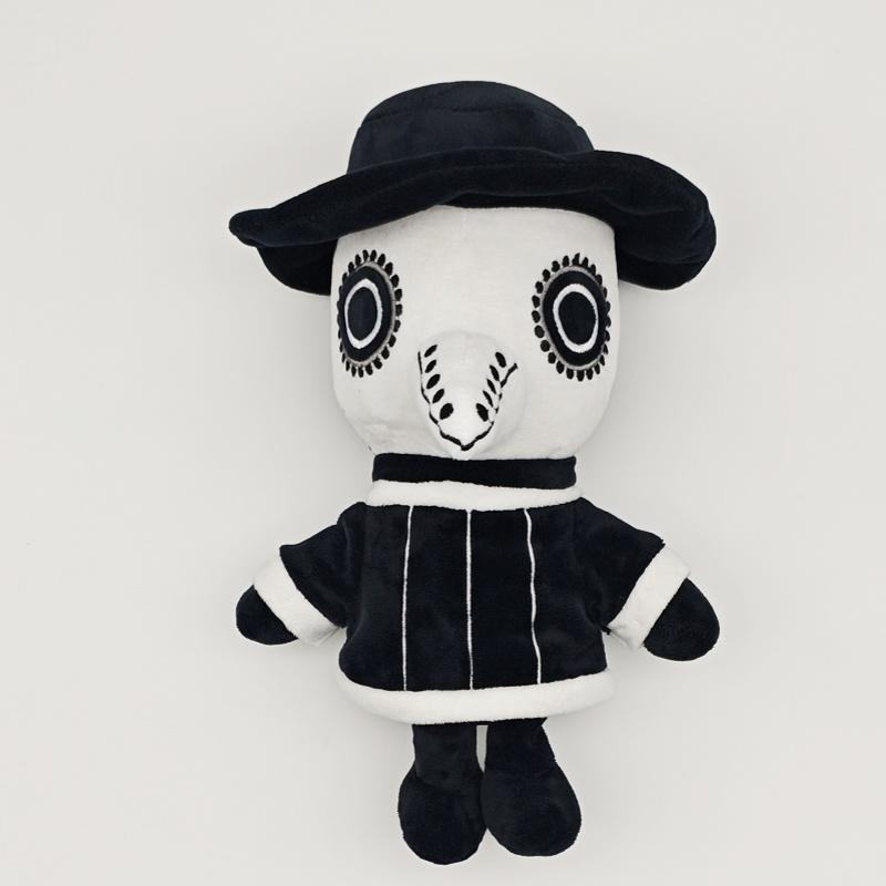 

TreasuringU Halloween Bird Crow Pumpkin Plush Toys Soft Pillow Black Bird Stuffed Plush Doll Halloween Party Decoration